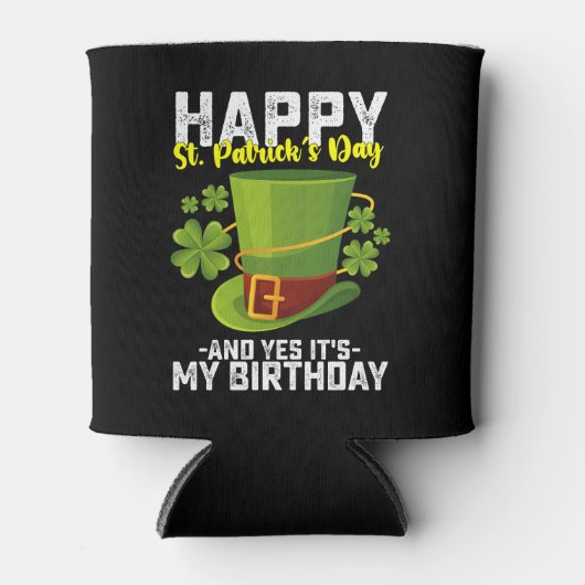 Gelukkig St Patrick's Day en ja, het is mijn verja Blikjeskoeler (Voorkant)