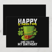 Gelukkig St Patrick's Day en ja, het is mijn verja Kaart (Voorkant / Achterkant)