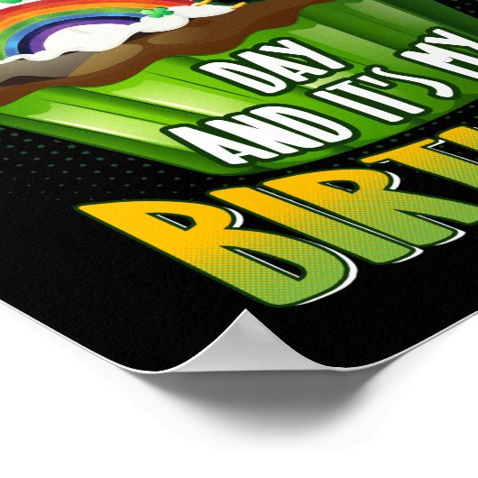 Gelukkig St Patrick's Day en ja, het is mijn verja Poster (Hoek)