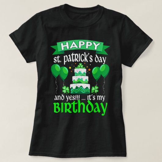 Gelukkig St Patrick's Day en ja, het is mijn verja T-shirt (Design voorkant)