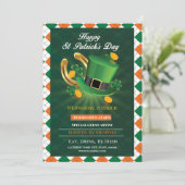 Gelukkig St. Patrick's Day-feest Kaart (Staand voorkant)