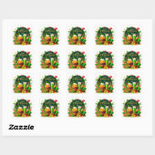 Gelukkig St. Patrick's Day Feestelijke Viering Vierkante Sticker (Vel)