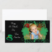 Gelukkig St. Patrick's Day Fotokaart (Voorkant / Achterkant)