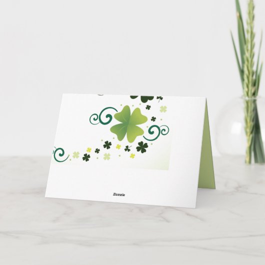 Gelukkig St. Patrick's Day Gebed voor u Kaart (Achterkant)