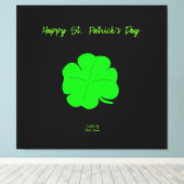 Gelukkig St. Patrick's Day gewikkeld doek Canvas Afdruk (Insitu (Houten vloer))