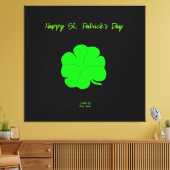 Gelukkig St. Patrick's Day gewikkeld doek Canvas Afdruk (Insitu (Woonkamer))