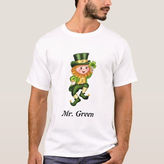Gelukkig St. Patrick's Day Groene Gnome T-shirt (Voorkant)