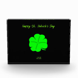 Gelukkig St. Patrick's Day horizontaal fotoblok