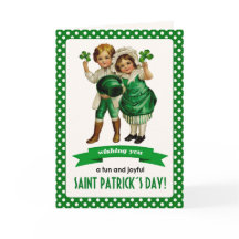 Gelukkig St. Patrick's Day. Iers Kinder