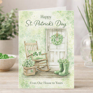 Gelukkig St. Patrick's Day kaart   Vanuit ons huis