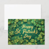 Gelukkig St. Patrick's Day Klaverontwerp (Voorkant / Achterkant)