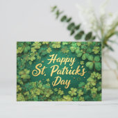 Gelukkig St. Patrick's Day Klaverontwerp (Staand voorkant)