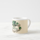Gelukkig St. Patrick's Day Klaverontwerp Espresso Kop (Voorkant rechts)