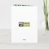 Gelukkig St. Patrick's Day.  klein Iers meisje Kaart (Achterkant)