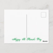 Gelukkig St. Patricks' Day klein meisje Briefkaart (Achterkant)