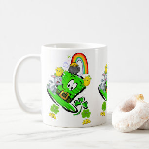 Gelukkig St. Patrick's Day Konijn Regenboog Mok