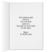 Gelukkig St. Patrick's Day. Little Irish Girl Kaar (Binnen (Rechts))