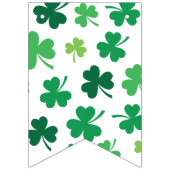Gelukkig St. Patrick's Day. Lucky Clover. Vlaggetjes (Tweede vlag)