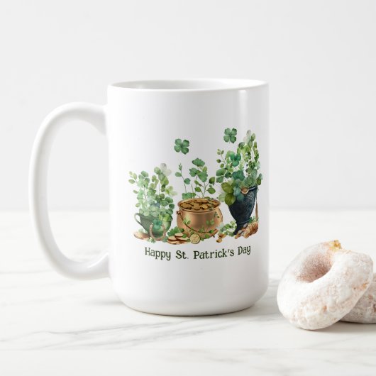 Gelukkig St. Patrick's Day Mok (Met donut)