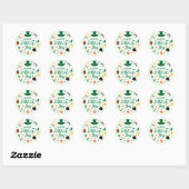 Gelukkig St. Patrick's Day Party Ronde Sticker (Vel)