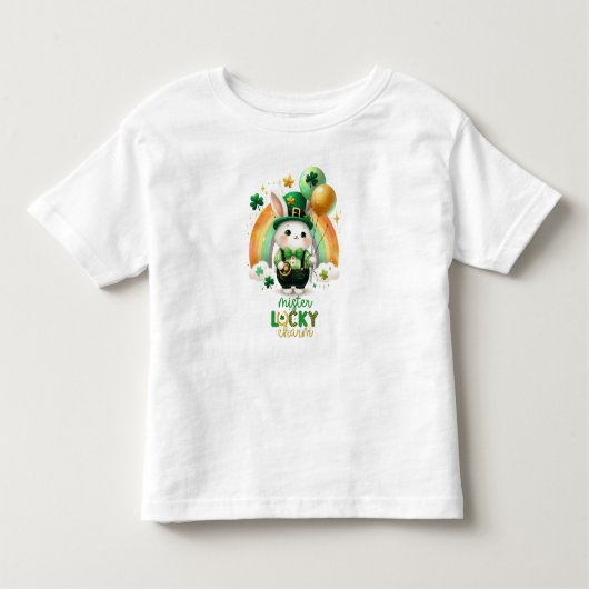 Gelukkig St. Patrick's Day Rabbit Kinder Shirts (Voorkant)