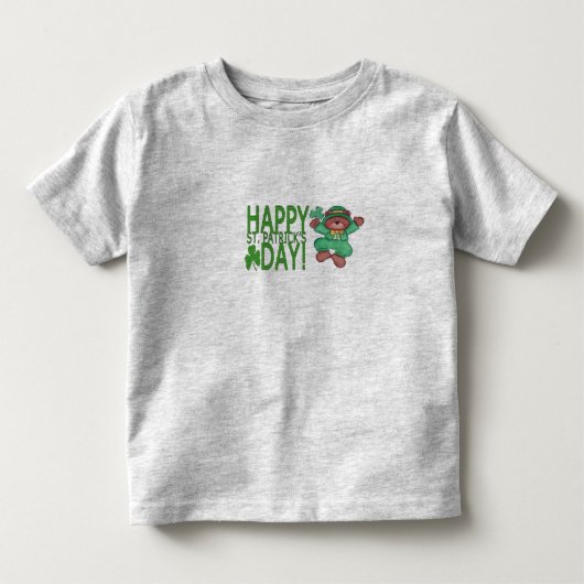 Gelukkig St. Patrick's Day Ruffle T-shirt (Voorkant)