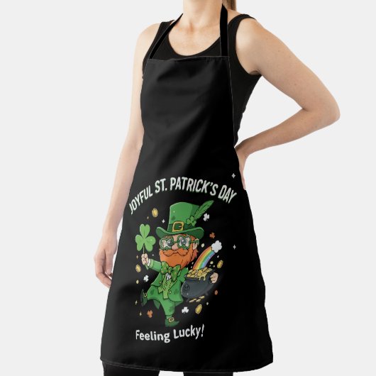 Gelukkig St. Patrick's Day Schattige Kabouter Schort (Insitu)