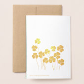 Gelukkig St. Patrick's Day. Shamrocks Luxury Folie Kaarten (Met envelop)