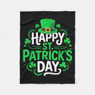 Gelukkig St. Patrick's Day shirt grappige Ierse ma Fleece Deken