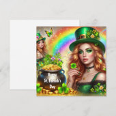 Gelukkig St. Patrick's Day Vakantiekaart Feestdagenkaart (Voorkant / Achterkant)