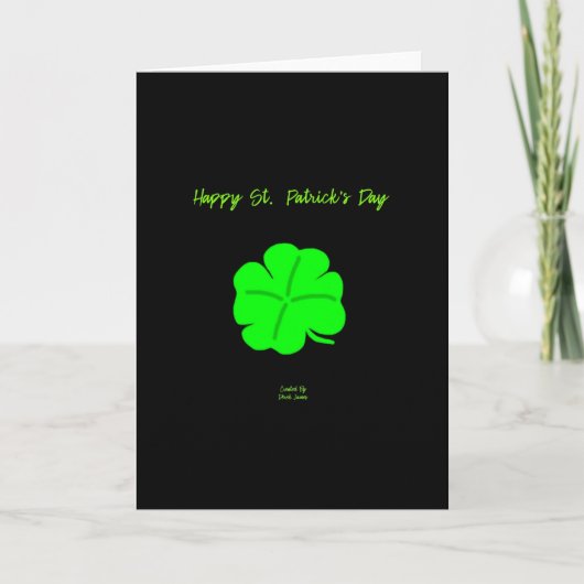 Gelukkig St. Patrick's Day verticale wenskaart Kaart (Voorkant)