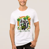 Gelukkig St. Patrick's Heren Tri-Blend Shirt (Voorkant)