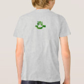 Gelukkig St. Patrick's Kids T-shirt met achterkant (Achterkant)