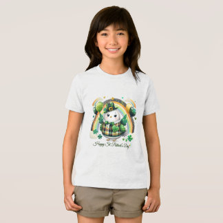 Gelukkig St. Patrick's Kids T-shirt met achterkant