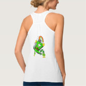 Gelukkig St. Patrick's Konijn Tank Top (Achterkant)
