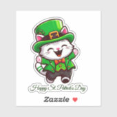 Gelukkig St. Patrick's Sticker (Vel)