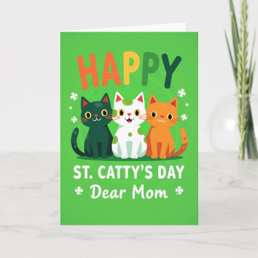 Gelukkig St. Pattys-dag Moeder Kaart (Voorkant)