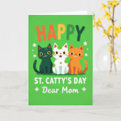 Gelukkig St. Pattys-dag Moeder Kaart (Gele Bloem)