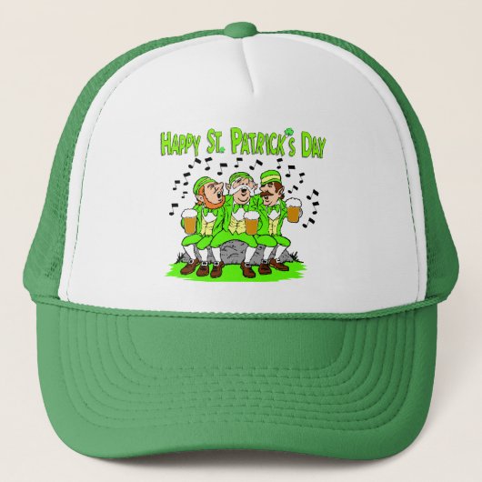 Gelukkig St. Patty's Hoed Trucker Pet (Voorkant)