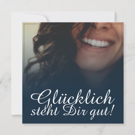 Gelukkig staat je goed! - Blauw (Voorkant)