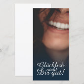 Gelukkig staat je goed! - Blauw (Voorkant / Achterkant)