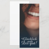 Gelukkig staat je goed! - Blauw (Voorkant / Achterkant)