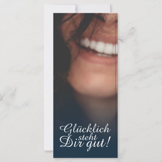 Gelukkig staat je goed! - Blauw (Voorkant)
