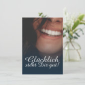 Gelukkig staat je goed! - Blauw (Staand voorkant)