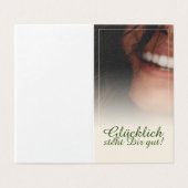 Gelukkig staat je goed! kaart (Buitenkant ongevouwen)