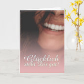 Gelukkig staat je goed! - Rosé Kaart (Gele Bloem)