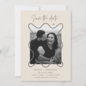 Gelukkig stel Sla de datum op voor trouwannonce Save The Date (Voorkant)