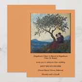 Gelukkig stel zoentend uitnodiging (Voorkant / Achterkant)