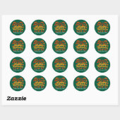 Gelukkig sticker voor Thanksgiving-cadeau (Vel)