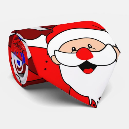 gelukkig stropdas santa (Opgerold)